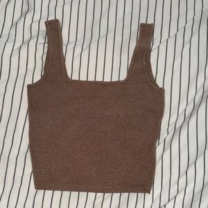Abercrombie & Fitch Brown Square Neck Tank Top